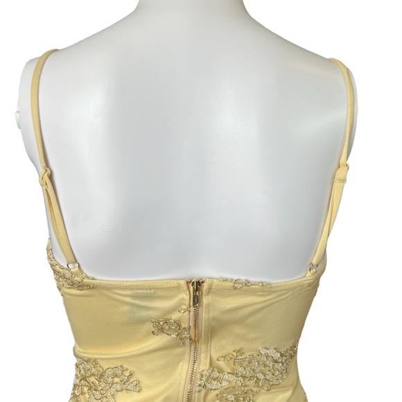 Windsor NWOT's - Womens Gold Tone Slit Mini Dress Sz. SM - Picture 9 of 15